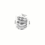 Lobe Cuff Ringed Beaded / 1 Par