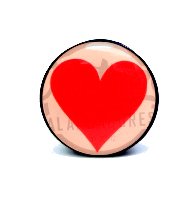 Alargador Coração vermelho