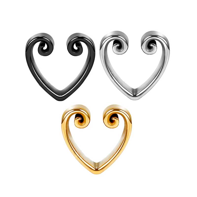 Alargador Coração Orya / 1 Par