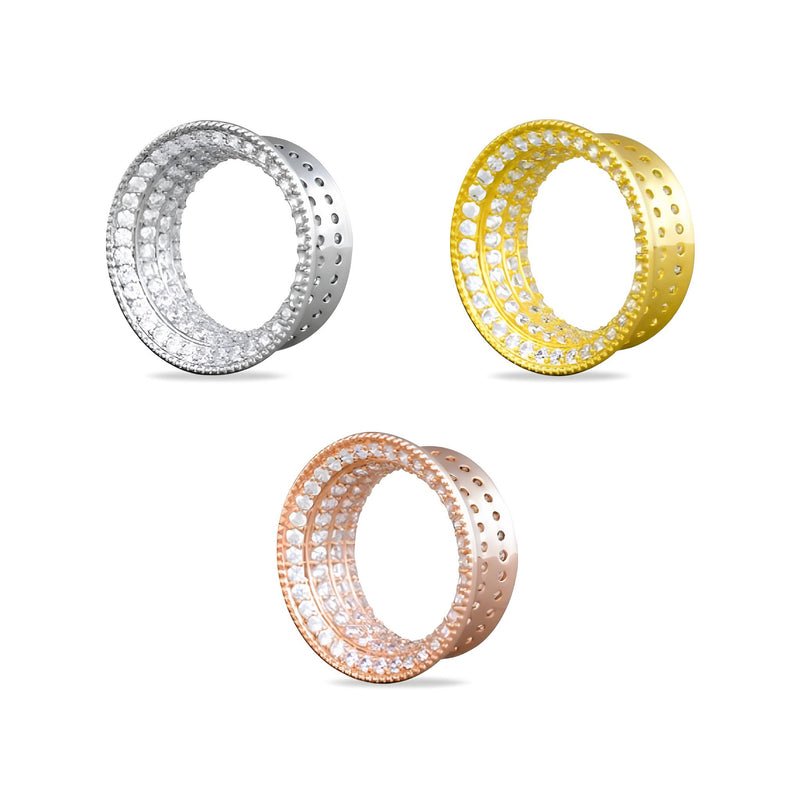 Alargador Diamond Cravejado / 1 Par