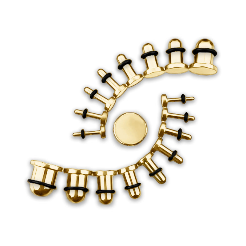 Alargador Expander Aço Dourado