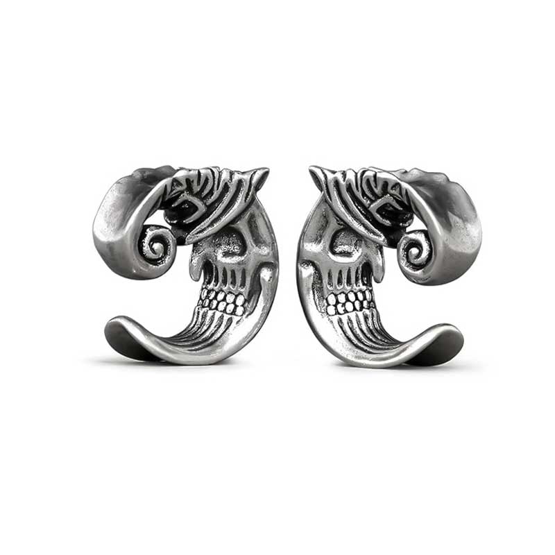 Alargador Meia Lua Witch Skull / 1 Par