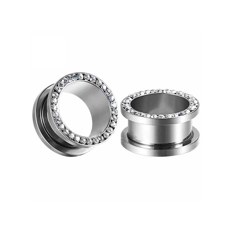 Alargador Strass / 1 Par