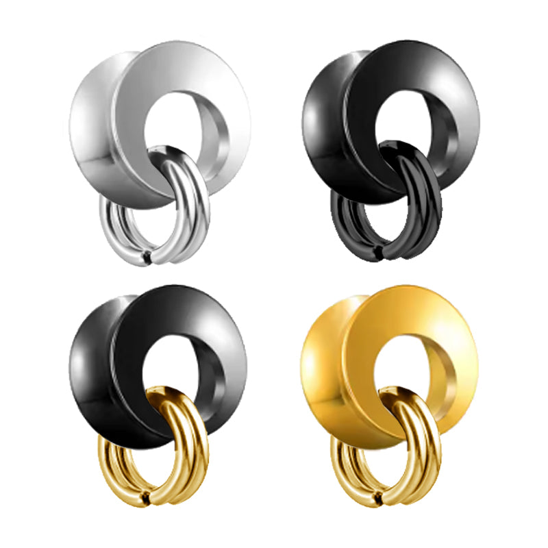 Alargador Túnel Thick com argolas / 1 Par