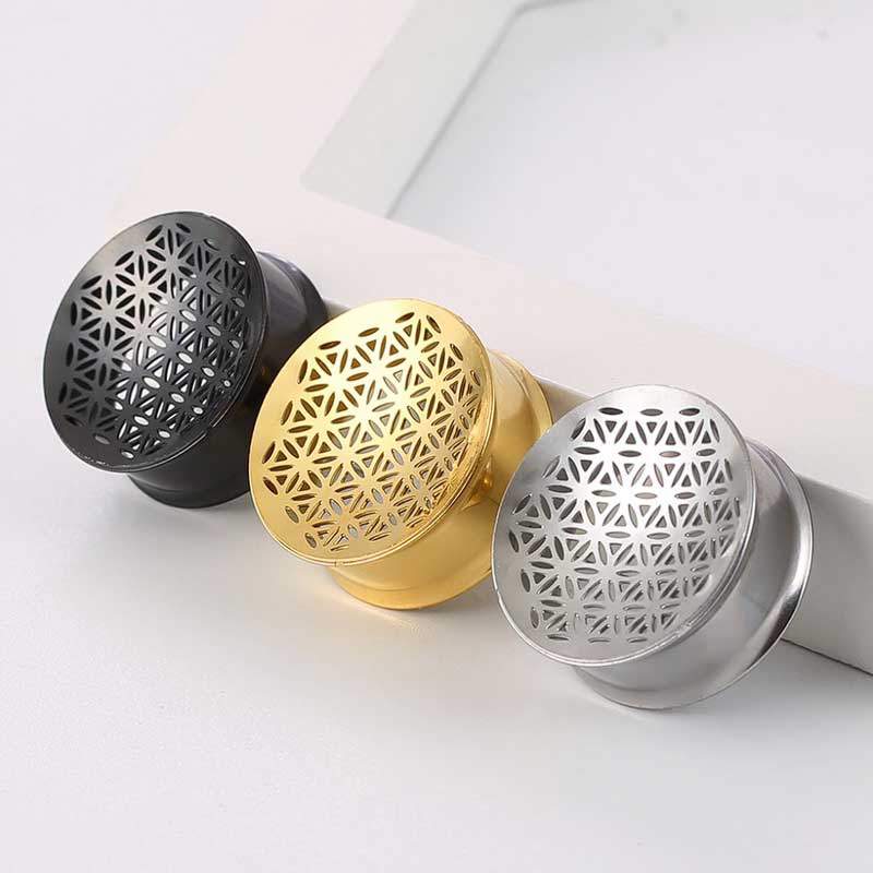 Alargador Aço Flor da Vida / 1 Par