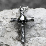 Colar Skull Crucifix