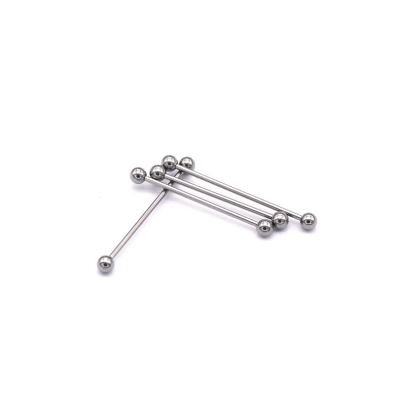 Piercing Barbell Transversal Prateado - Bolinha