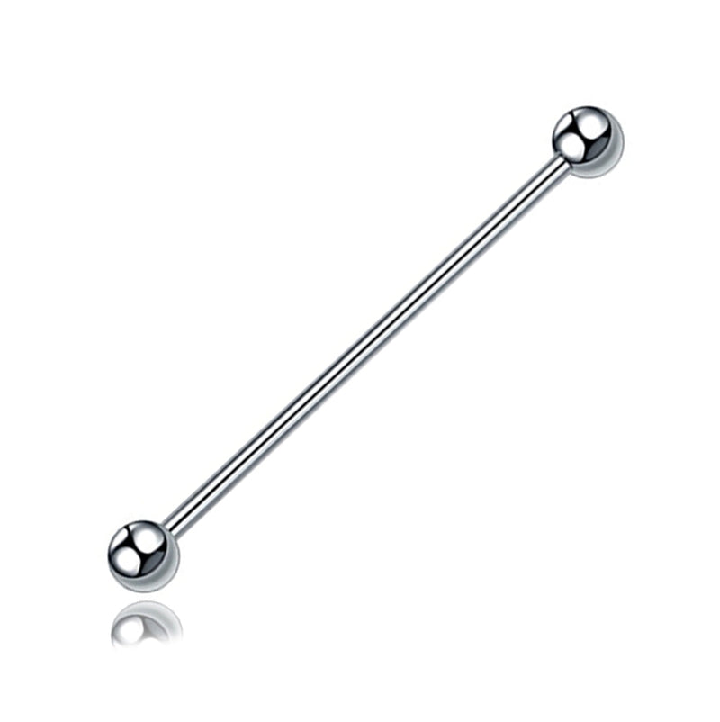 Piercing Barbell Transversal Prateado - Bolinha
