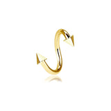 Piercing Espiral Twister Dourado - Spike