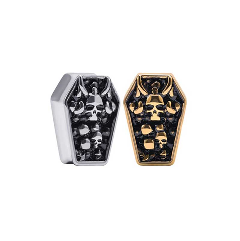 Alargador Coffin Skull / 1 Par