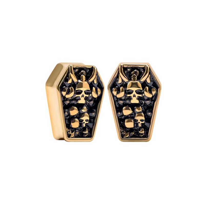 Alargador Coffin Skull / 1 Par