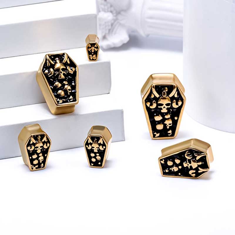 Alargador Coffin Skull / 1 Par