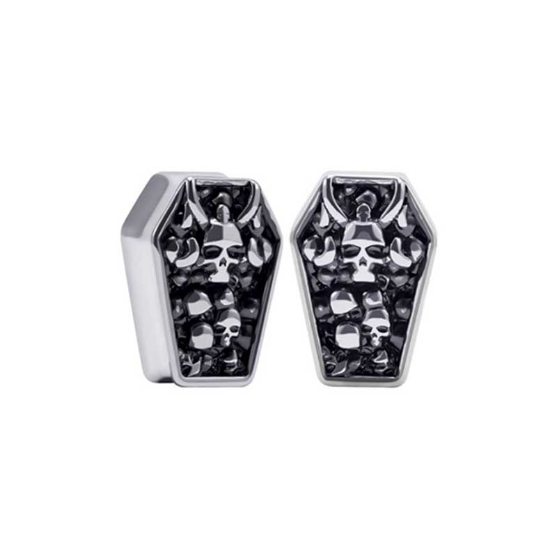 Alargador Coffin Skull / 1 Par
