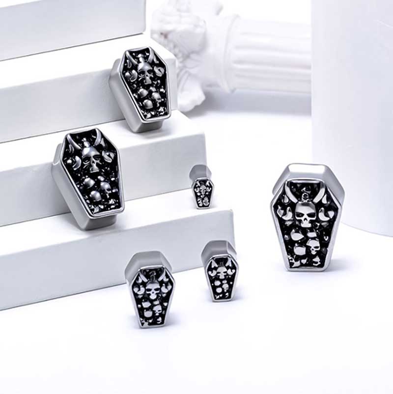 Alargador Coffin Skull / 1 Par