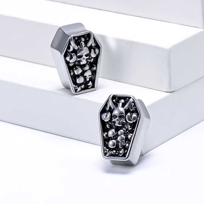 Alargador Coffin Skull / 1 Par