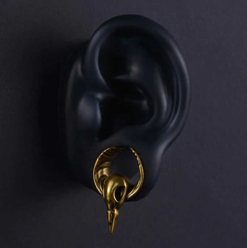 Alargador Crow Skull / 1 Par