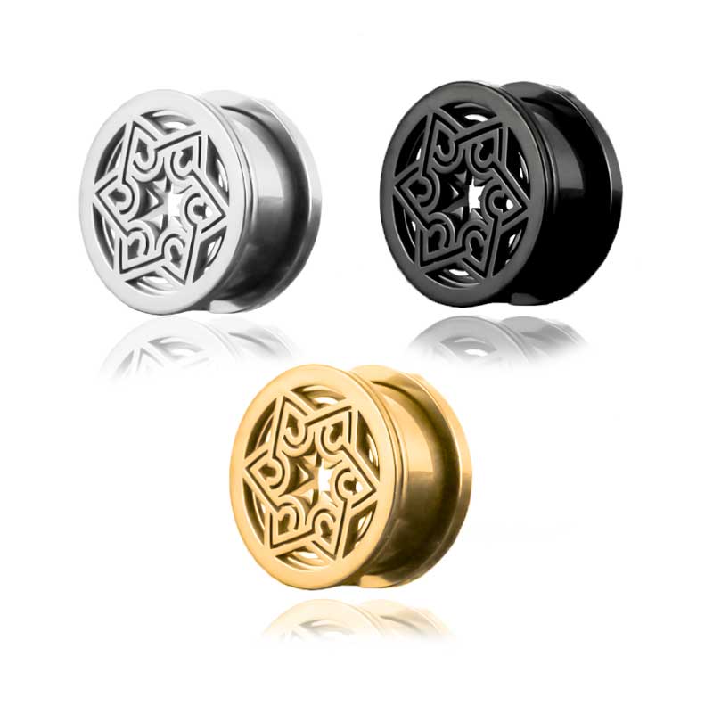 Alargador Hexagrama / 1 Par