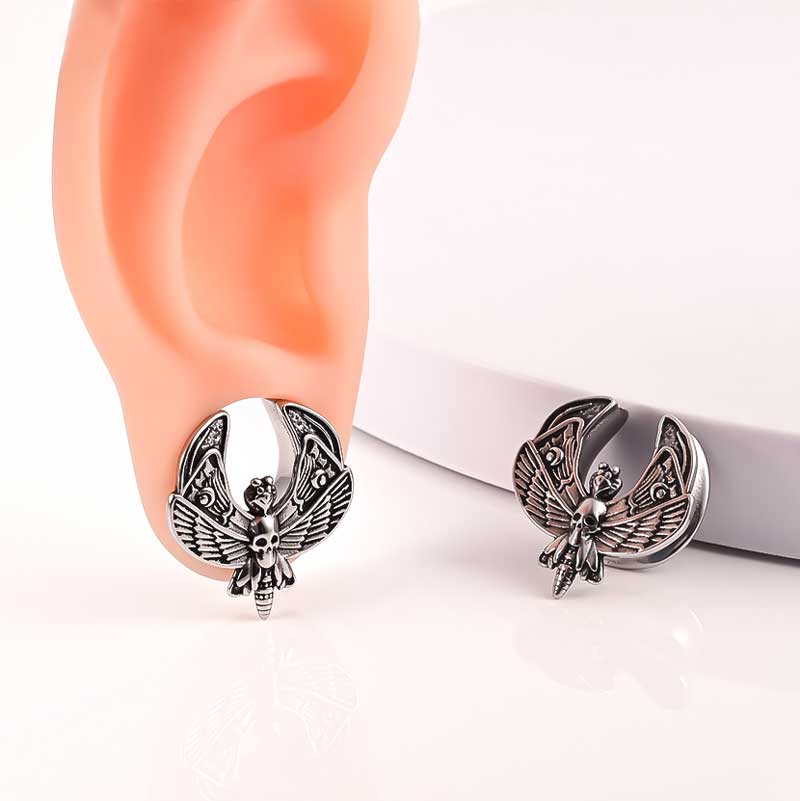 Alargador Moth Skull / 1 Par