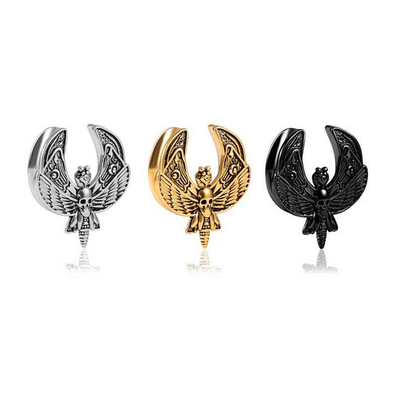 Alargador Moth Skull / 1 Par