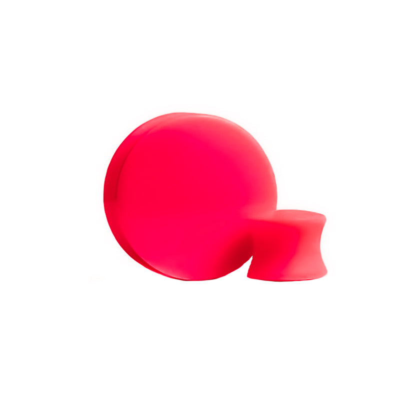 Alargador Plug Vermelho Leitoso