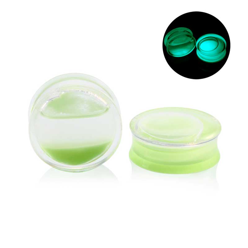 Alargador Plug Brilha no Escuro / 1 Par