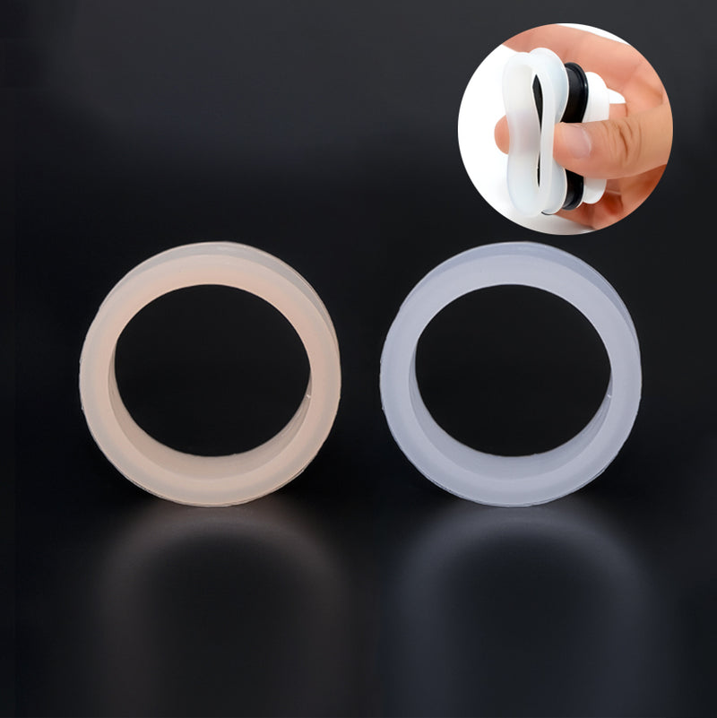 Alargador Túnel de Silicone Translúcido / 1 Par