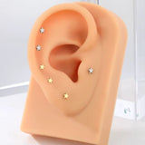 Piercing Titânio Labret Estrela