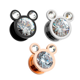 Alargador Mickey Crystal / 1 Par