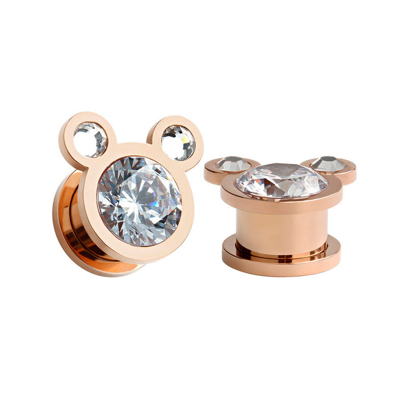 Alargador Mickey Crystal / 1 Par