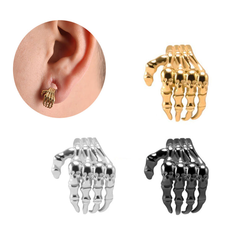 Lobe Cuff Skelet Hand / 1 Par