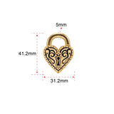 Peso Lock Heart